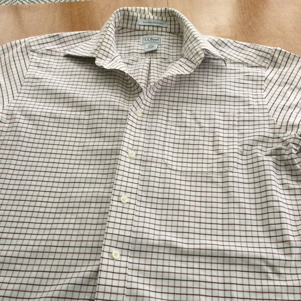 LL Bean SS Button Down Shirt